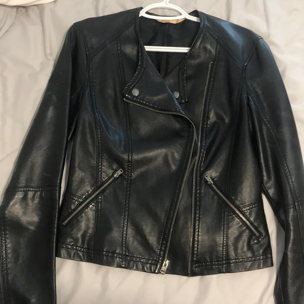 Faux leather jacket